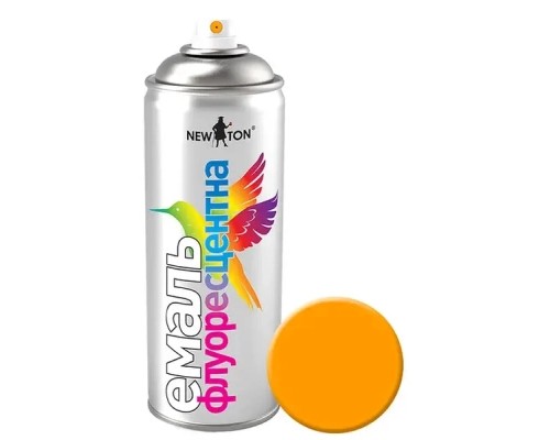 Аерозольна фарба для автомобіля New Ton флуоресцентна 3024 помаранч. 400 мл (683)