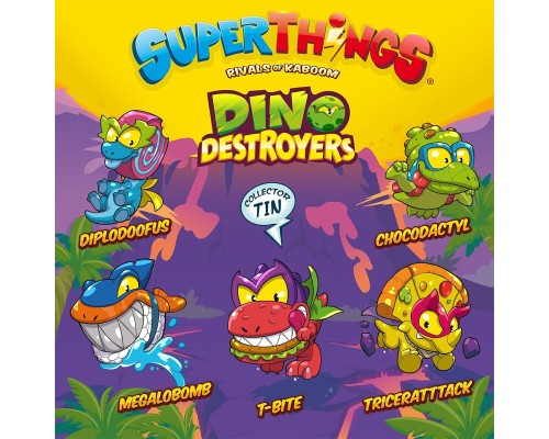 Ігровий набір SuperThings S – Діно Руйнівники (PSTSD48TIN60) Ігровий набір SuperThings S – Діно Руйнівники (PSTSD48TIN60)