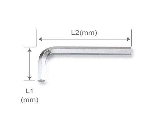 Ключ Toptul шестигранний Г-обр. 2-19мм 14шт. у чохлі (GPAQ1401)