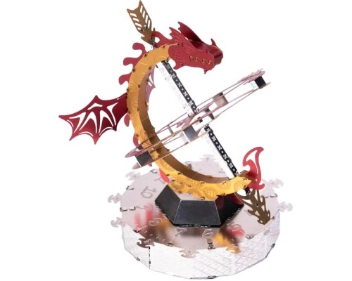 Конструктор Metal Time Колекцiйна модель Sun Chaser Dragon Stand Clock Сонячний годинник (MT025)