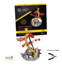 Конструктор Metal Time Колекцiйна модель Sun Chaser Dragon Stand Clock Сонячний годинник (MT025)