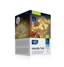 Гірлянда ColorWay Струна LED 50 5 м теплий колір 3 AA Battery (CW-G-50L5NB)