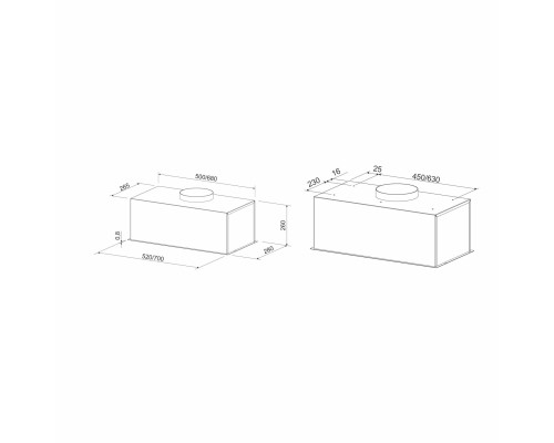 Витяжка кухонна Eleyus MAGNUS 1200 LED 52 IS