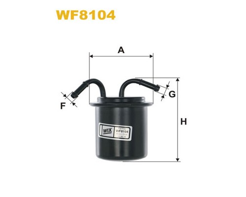 Фільтр паливний Wixfiltron WF8104