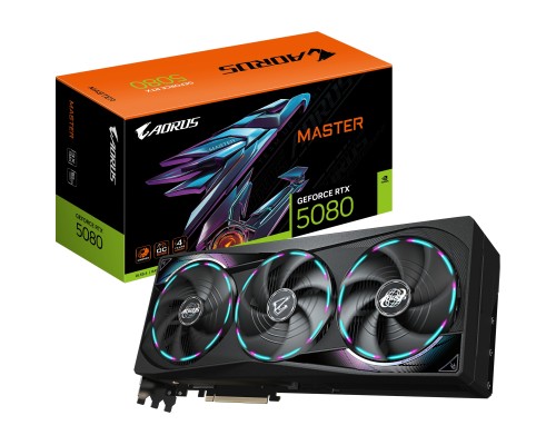Відеокарта GIGABYTE GeForce RTX5080 16GB MASTER (GV-N5080AORUS M-16GD)