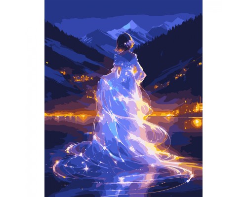 Картина по номерам Santi Сяюча краса, 40*50 см, LED підсвітка (955063)