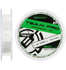 Волосінь Brain Team Pro 50m (clear) 0.097mm 0.9kg (1858.26.81)