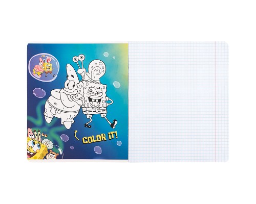 Зошит Kite SpongeBob SquarePants, 18 аркушів, клітинка (SB25-236)