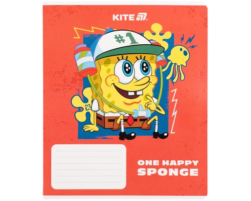 Зошит Kite SpongeBob SquarePants, 18 аркушів, клітинка (SB25-236)