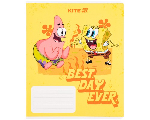 Зошит Kite SpongeBob SquarePants, 18 аркушів, клітинка (SB25-236)