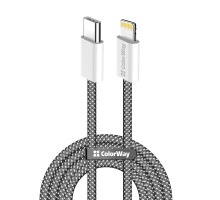 Дата кабель USB-C to Lightning 2.0m (PDF Fast Charging 27W) black ColorWay (CW-CBPDCL068-BK)