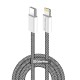 Дата кабель USB-C to Lightning 2.0m (PDF Fast Charging 27W) black ColorWay (CW-CBPDCL068-BK)