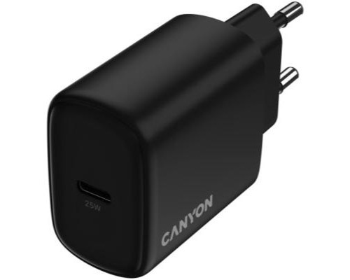 Зарядний пристрій Canyon OnCharge 250 25W 1xPD EU Black (CNE-CHA250-11)