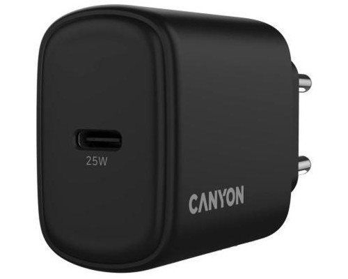 Зарядний пристрій Canyon OnCharge 250 25W 1xPD EU Black (CNE-CHA250-11)