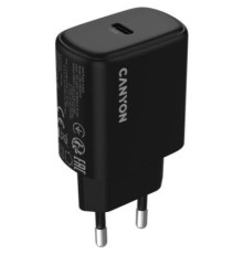 Зарядний пристрій Canyon OnCharge 250 25W 1xPD EU Black (CNE-CHA250-11)