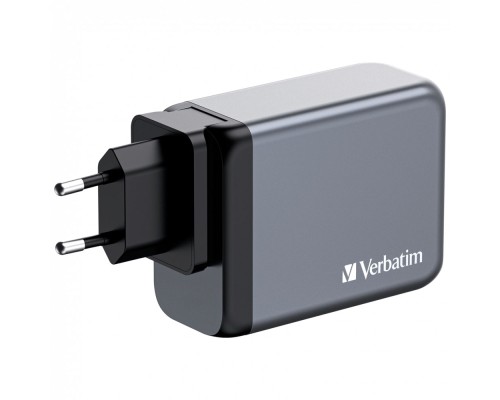 Зарядний пристрій Verbatim GaN 200 W 4 ports (2xUSB-C-100 W,USB-C-65 W /USB-A -3.0) (32204)