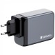 Зарядний пристрій Verbatim GaN 200 W 4 ports (2xUSB-C-100 W,USB-C-65 W /USB-A -3.0) (32204)