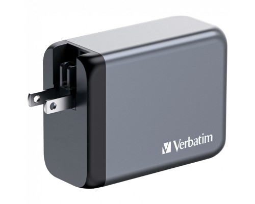 Зарядний пристрій Verbatim GaN 200 W 4 ports (2xUSB-C-100 W,USB-C-65 W /USB-A -3.0) (32204)