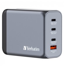 Зарядний пристрій Verbatim GaN 200 W 4 ports (2xUSB-C-100 W,USB-C-65 W /USB-A -3.0) (32204)