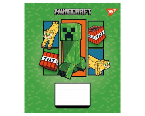 Зошит Yes Minecraft Arrows А5 18 аркушів клітинка (767573)
