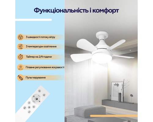 Вентилятор XoKo LED Socket Fanlight 2000 (XK-SFL-2000)