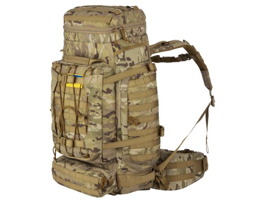 Рюкзак туристичний 2E 90L, LargeCap, Molle, камуфляж (2E-TACTLARGBKP-90L-CP)