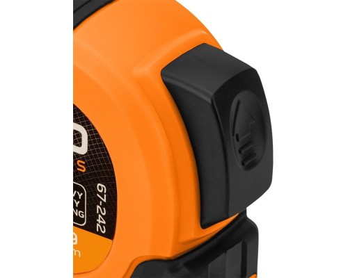 Рулетка Neo Tools Super Black, 5мx19мм, з фіксатором змотування, магніт (67-242)
