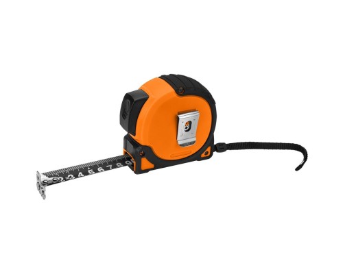Рулетка Neo Tools Super Black, 5мx19мм, з фіксатором змотування, магніт (67-242)