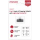 Перехідник Lightning M to 2xLightning F Audiо + Charge Promate (ihinge-lt.black)