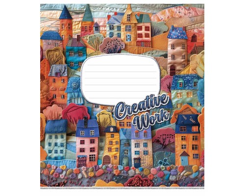 Зошит Школярик Creative work 18 аркушів клітинка (018-3537K)