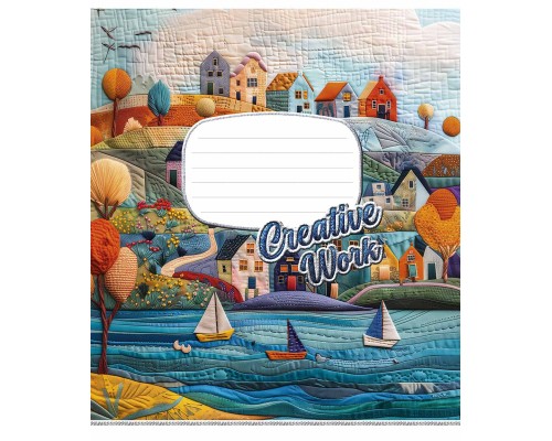 Зошит Школярик Creative work 18 аркушів клітинка (018-3537K)