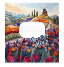 Зошит Школярик Creative work 18 аркушів клітинка (018-3537K)