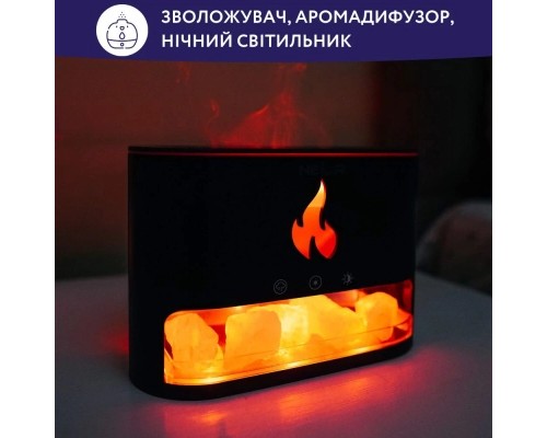 Зволожувач повітря Neor FLAME AROMA 25ML10 BK