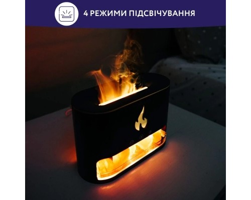 Зволожувач повітря Neor FLAME AROMA 25ML10 BK