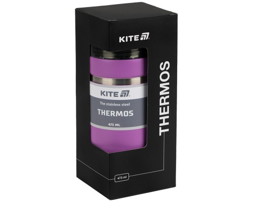 Термос Kite 473 мл фіолетовий (K25-320-3)