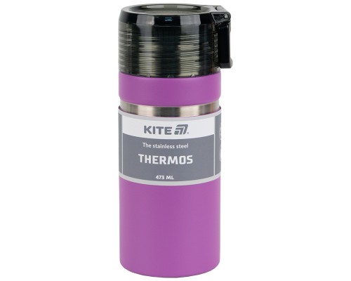 Термос Kite 473 мл фіолетовий (K25-320-3)