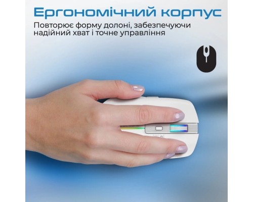 Мишка Promate Kitt Wireless White (kitt.white)