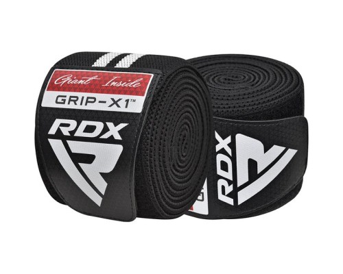 Бинт для спорту RDX KR11 Gym Knee Wrap Black/White (WAH-KR11BW)