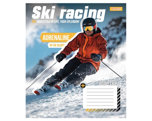 Зошит 1 вересня Free and Happy А5 12 аркушів коса лінія (768193)