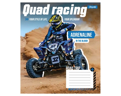 Зошит 1 вересня Free and Happy А5 12 аркушів коса лінія (768193)