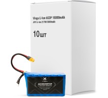 Акумулятор Vinga Li-Ion 6S3P 15000mAh коробка 10 шт (JHY Li-Ion 21700 5000mAh) (V6S3P-10PCS-15000MAH)