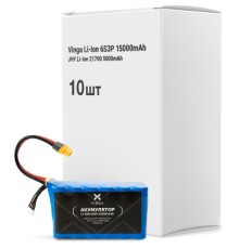 Акумулятор Vinga Li-Ion 6S3P 15000mAh коробка 10 шт (JHY Li-Ion 21700 5000mAh) (V6S3P-10PCS-15000MAH)