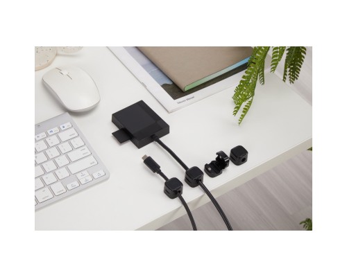 Тримач для кабелю OfficePro CM002B, magnetic clasp, 6шт=1пак, back (CM002B)