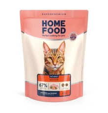 Сухий корм для кішок Home Food For active з куркою та креветками 400 г (4820290090057)