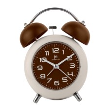 Настільний годинник Lowell будильник, коричневий (JA7107M)