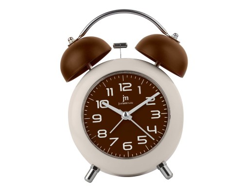 Настільний годинник Lowell будильник, коричневий (JA7107M)
