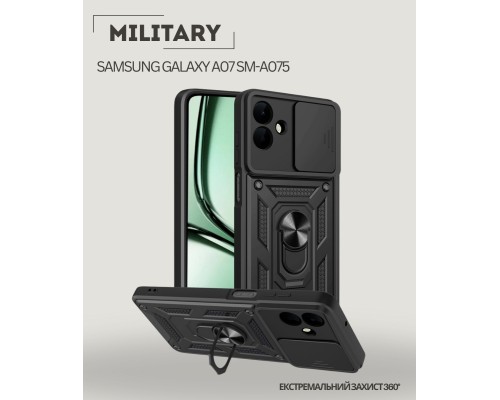Чохол до мобільного телефона BeCover Military Samsung Galaxy A07 SM-A075 Black (713897)