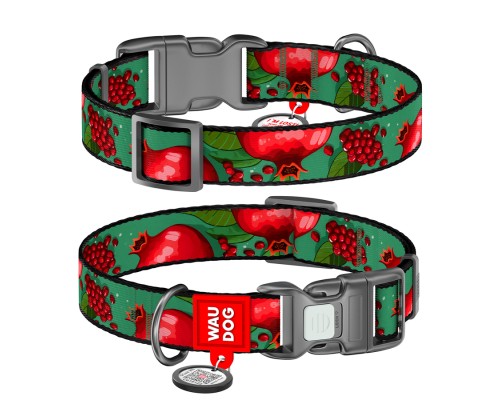 Нашийник для тварин WAUDOG Nylon з QR адресником 