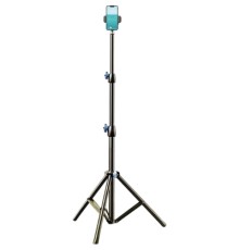 Штатив RTAKO RLD-001 1.7M Matte Carbon Steel Tripod Black (6975068278620)