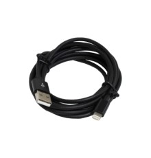 Дата кабель USB 2.0 AM to Lightning 2.0m 2.4A black Patron (CAB-PN-LIGHT-2M-B)